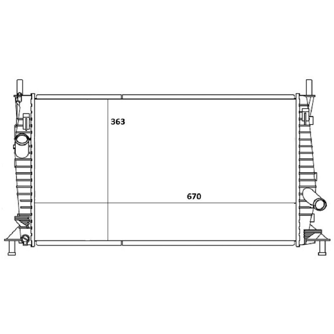 Radiador de Água Ford Focus - Magneti Marelli - RMM1114FD - (2)