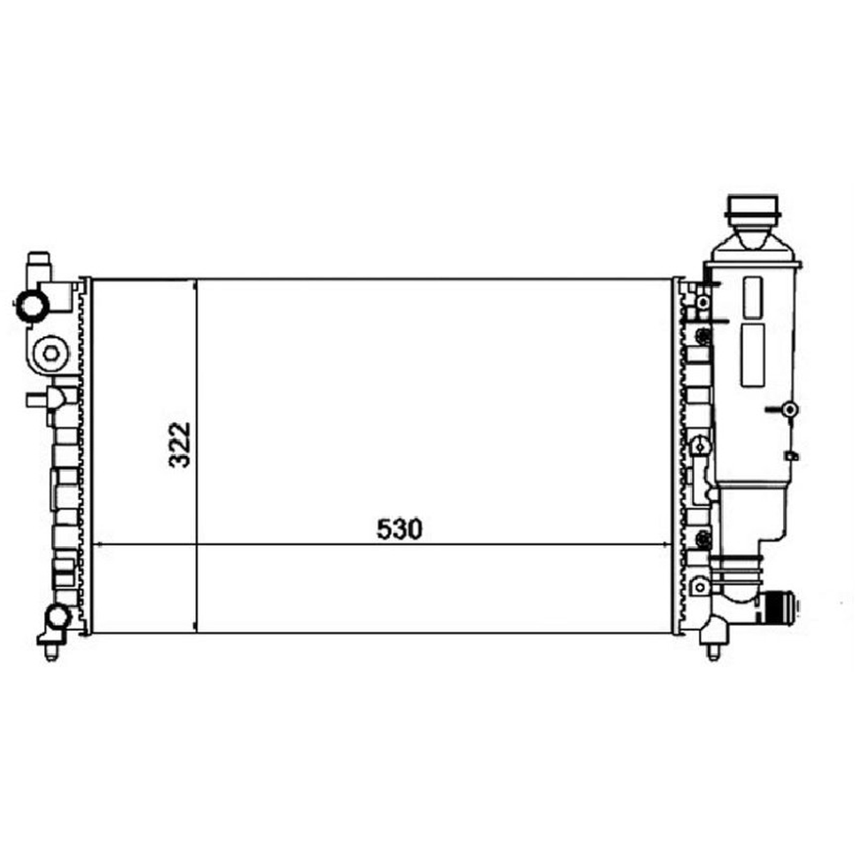 Radiador de Água - Magneti Marelli - RMM1060RPE - (2)