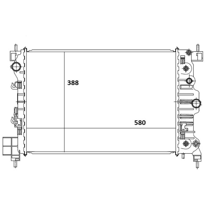 Radiador de Água - Magneti Marelli - RMM1124GM - (2)