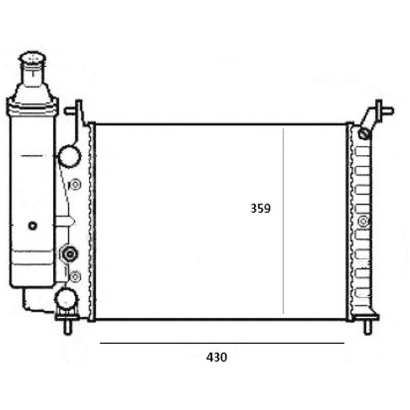 Radiador de Água - Magneti Marelli - RMM1005HFT - (2)