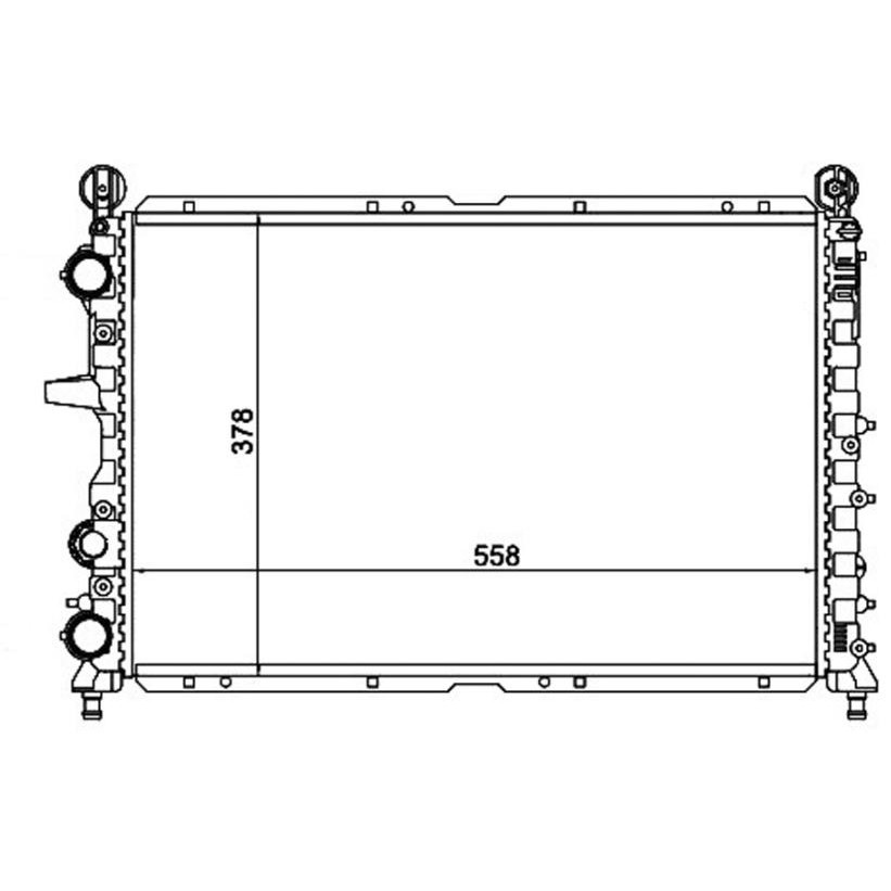 Radiador de Água - Magneti Marelli - RMM1054RFT - (2)