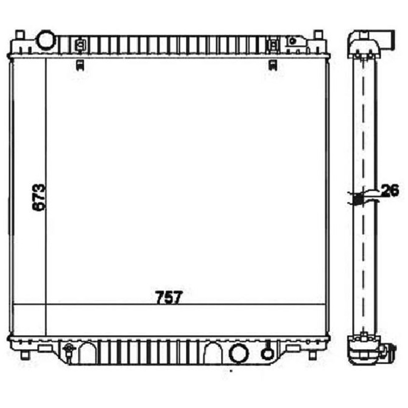 Radiador de Água - Magneti Marelli - RMM1048RFD - (2)