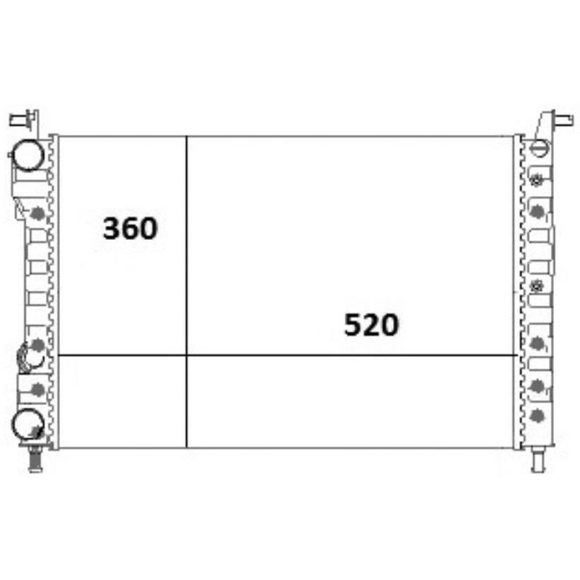 Radiador de Água - Magneti Marelli - RMM1096FT - (2)