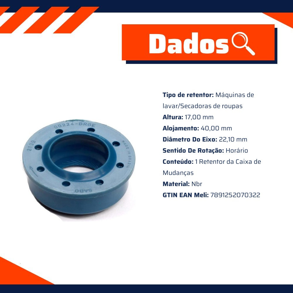 Retentor da Caixa de Mudanças - Sabó - 00224BRGE - (2)