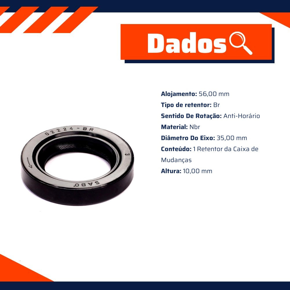 Retentor da Caixa de Mudanças - Sabó - 02224BR - (2)