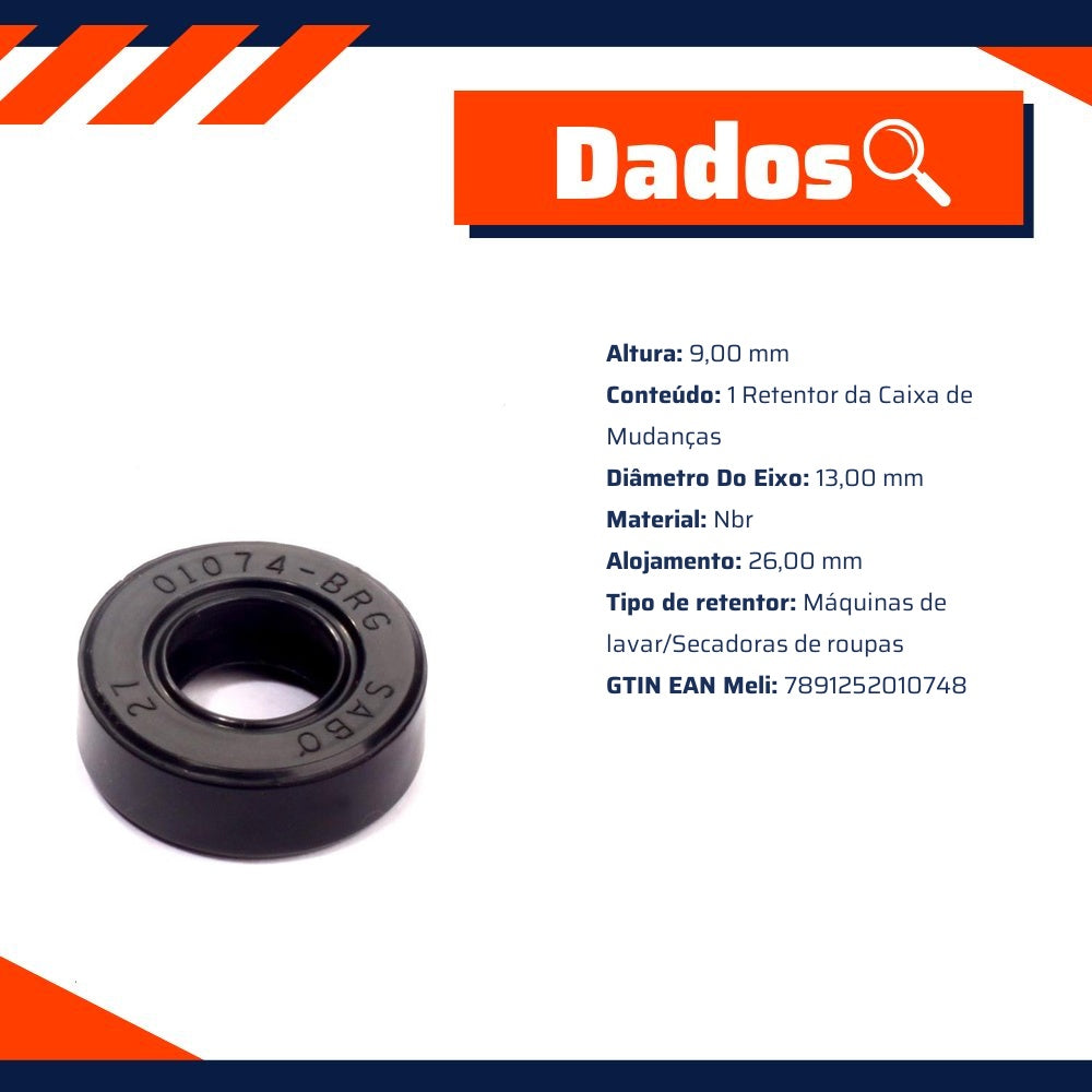Retentor da Caixa de Mudanças - Sabó - 01074BRG - (2)