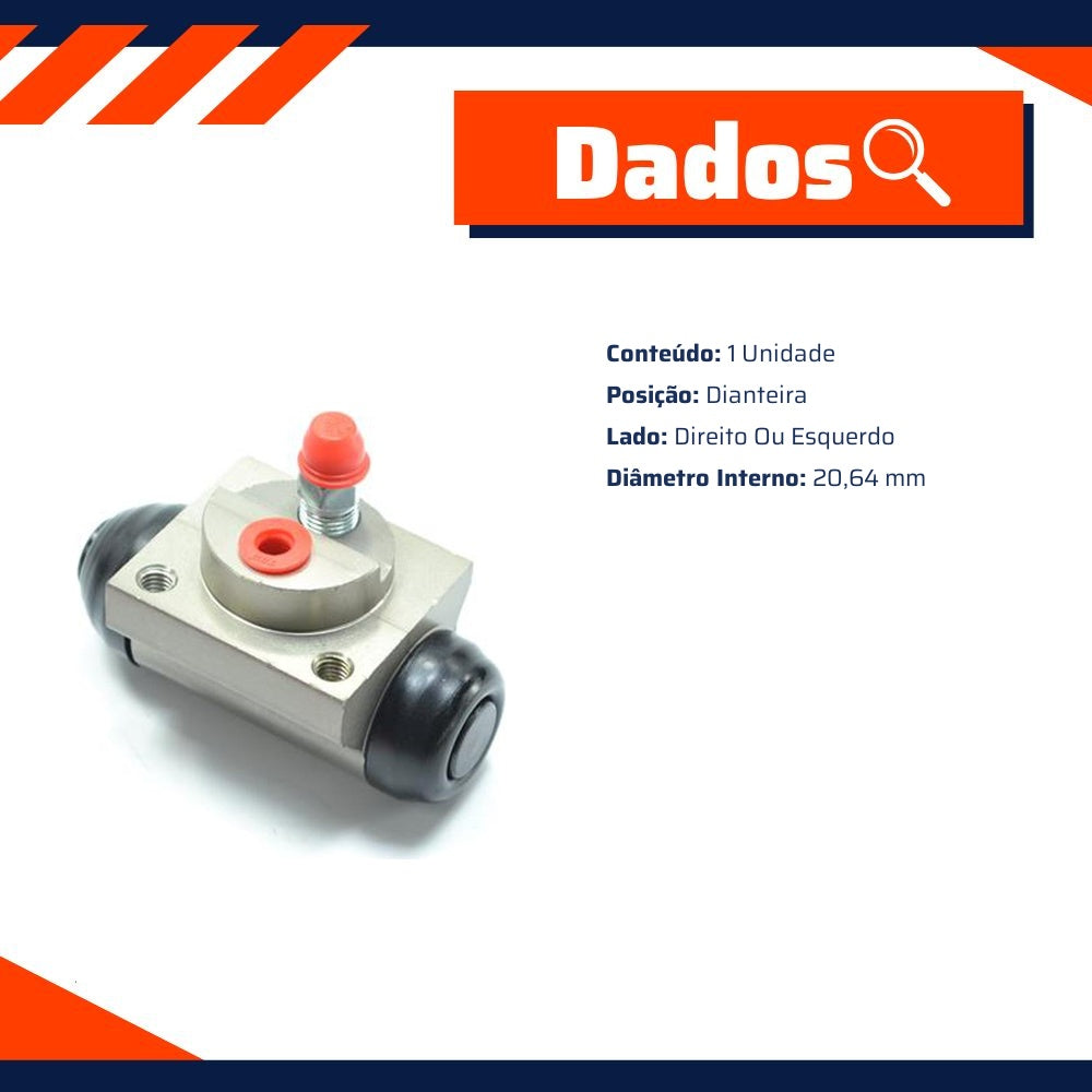 Cilindro Roda Dianteira Direita ou Esquerda para Chevrolet Spin - TRW - BWF6000 - (2)