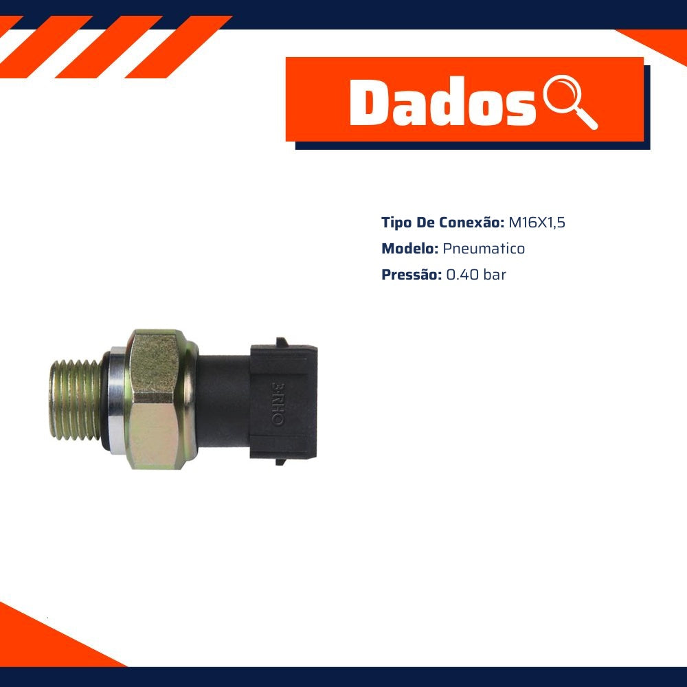 Interruptor Ar de Freio - 0.40 bar - 3-RHO - 5585 - (2)