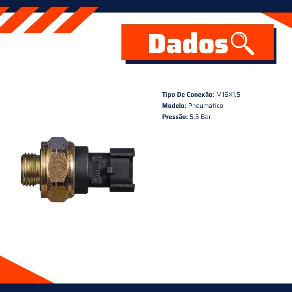 Interruptor Pneumático - 5.5 Bar - 3-RHO - 5583 - (2)