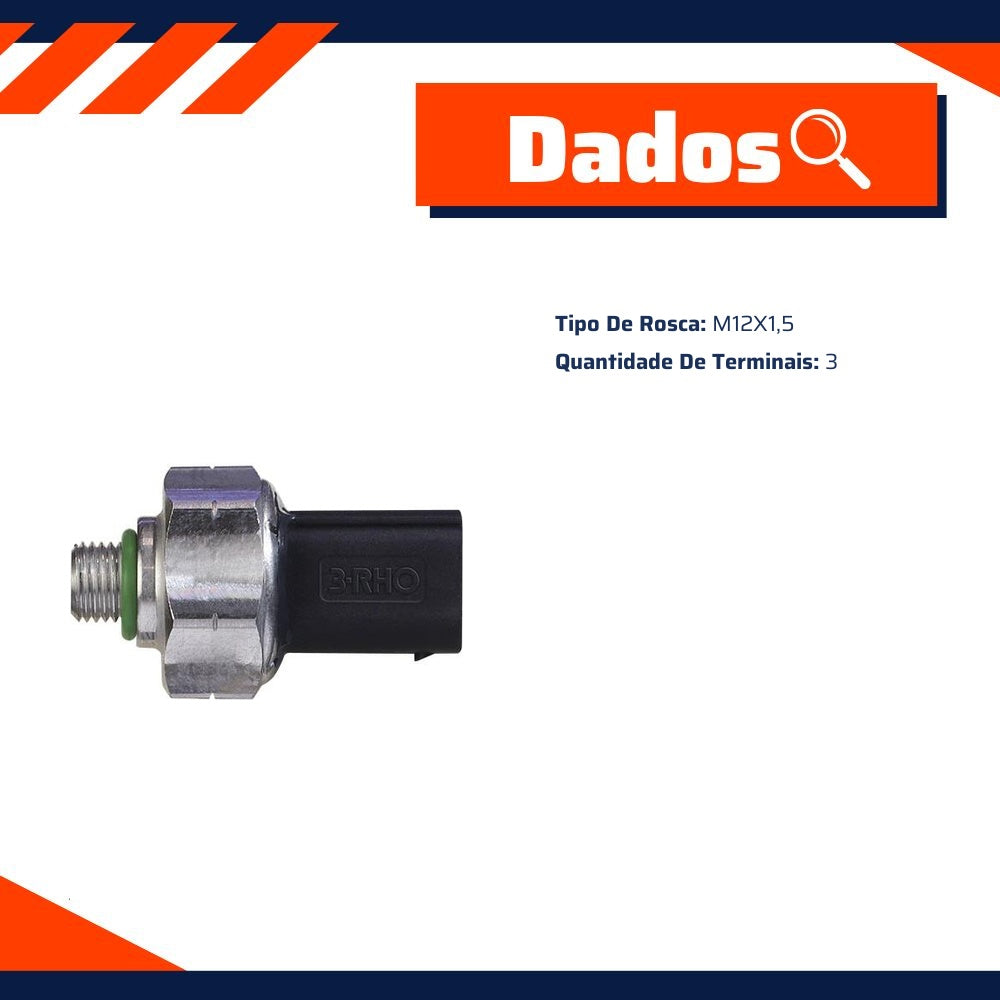 Sensor Eletrônico do Ar Condicionado - M12X1,5 - 3-RHO - 8809 - (2)