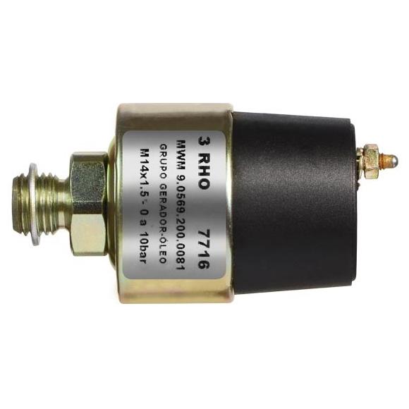 Sensor Mecânico de Pressão - 0 a 10 Bar - 3-RHO - 7716 - (1)