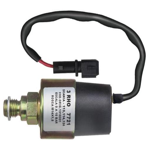 Sensor Mecânico de Pressão - 0 a 10 Bar - 3-RHO - 7721 - (1)