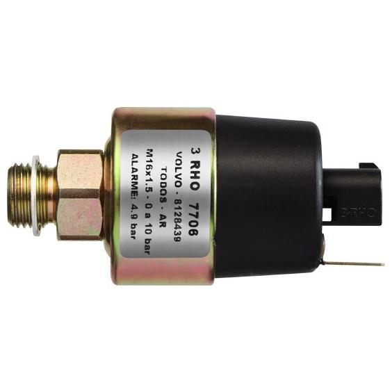Sensor Mecânico de Pressão de Ar - 0 a 4,9 a 10 Bar - 3-RHO - 7706 - (1)