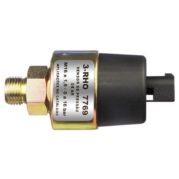 Sensor Mecânico de Pressão de Ar - 0 a 16 Bar - 3-RHO - 7769 - (1)