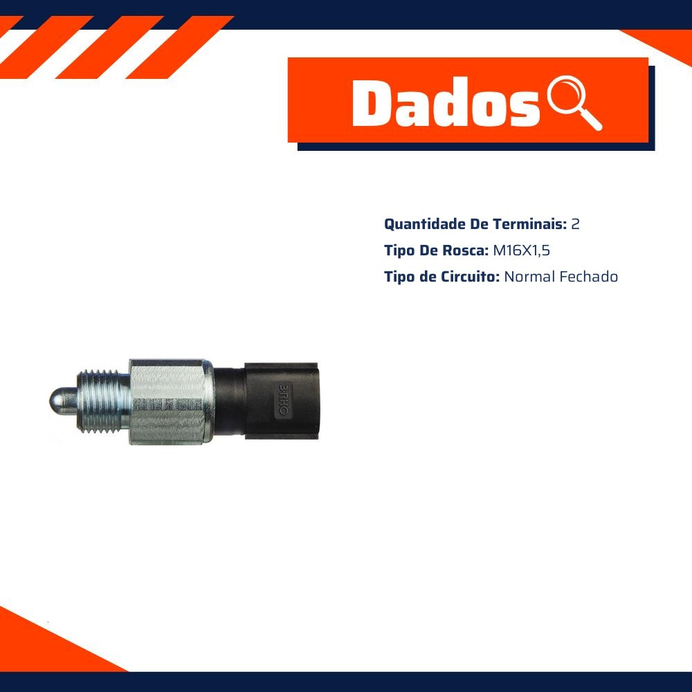 Interruptor de Transferência M16X1,5 para Nissan Frontier e Pathfinder - 3-RHO - 6652 - (2)