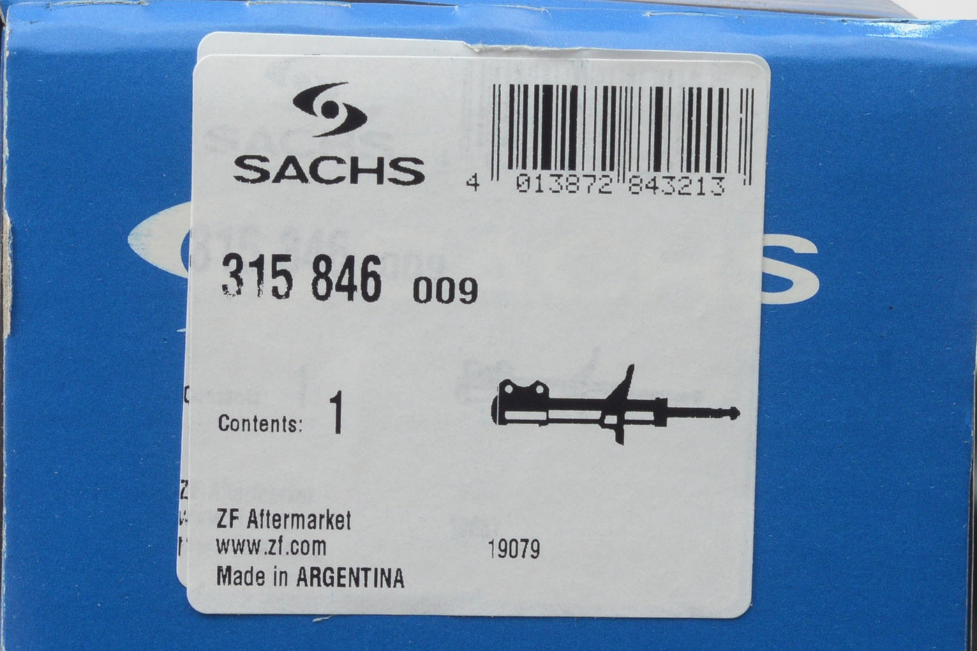 Amortecedor Suspensão Traseira - SACHS - 315 846 - (9)