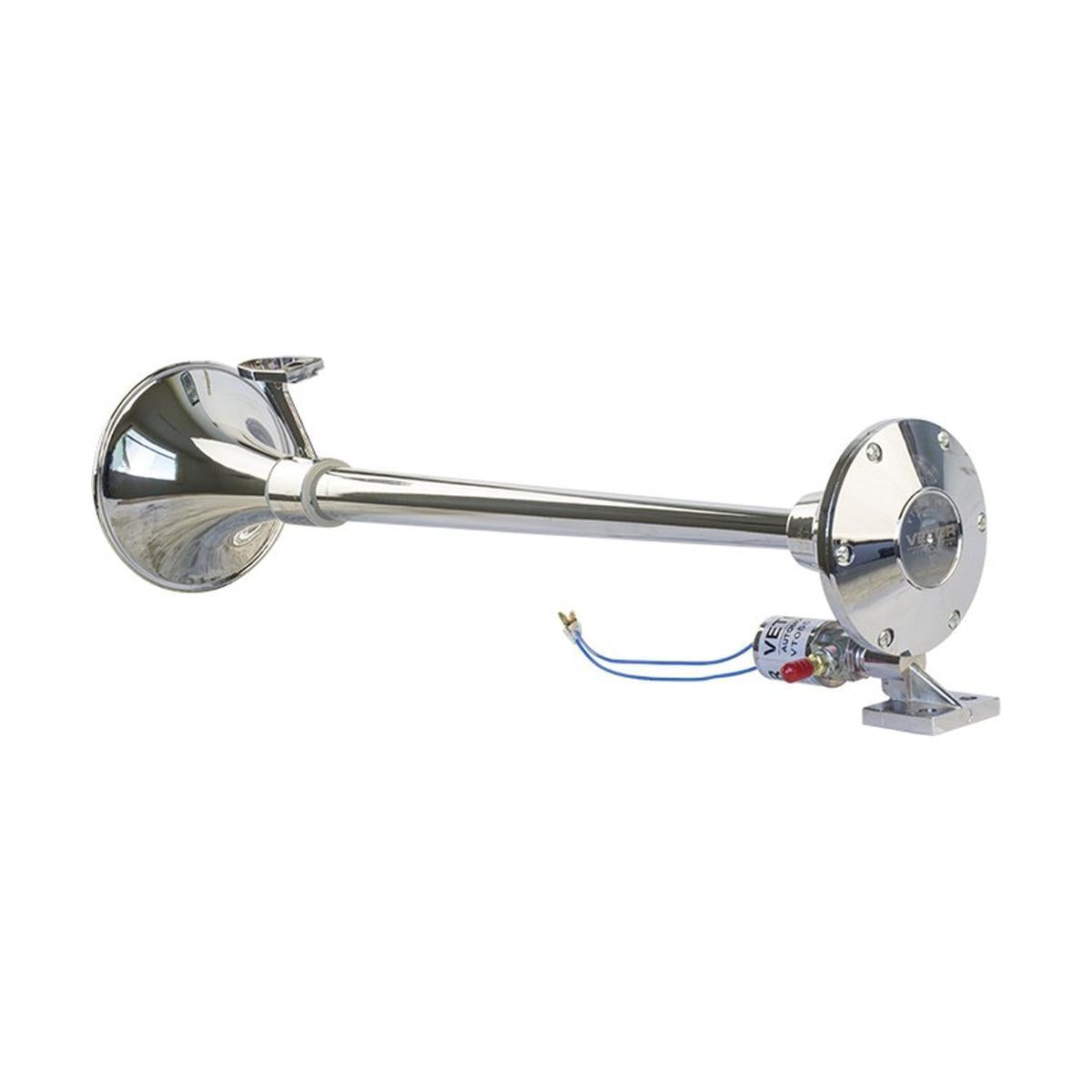 Buzina 1 Corneta Cromada 12V/24V 632mm - Vetor - Vt055 - (5)