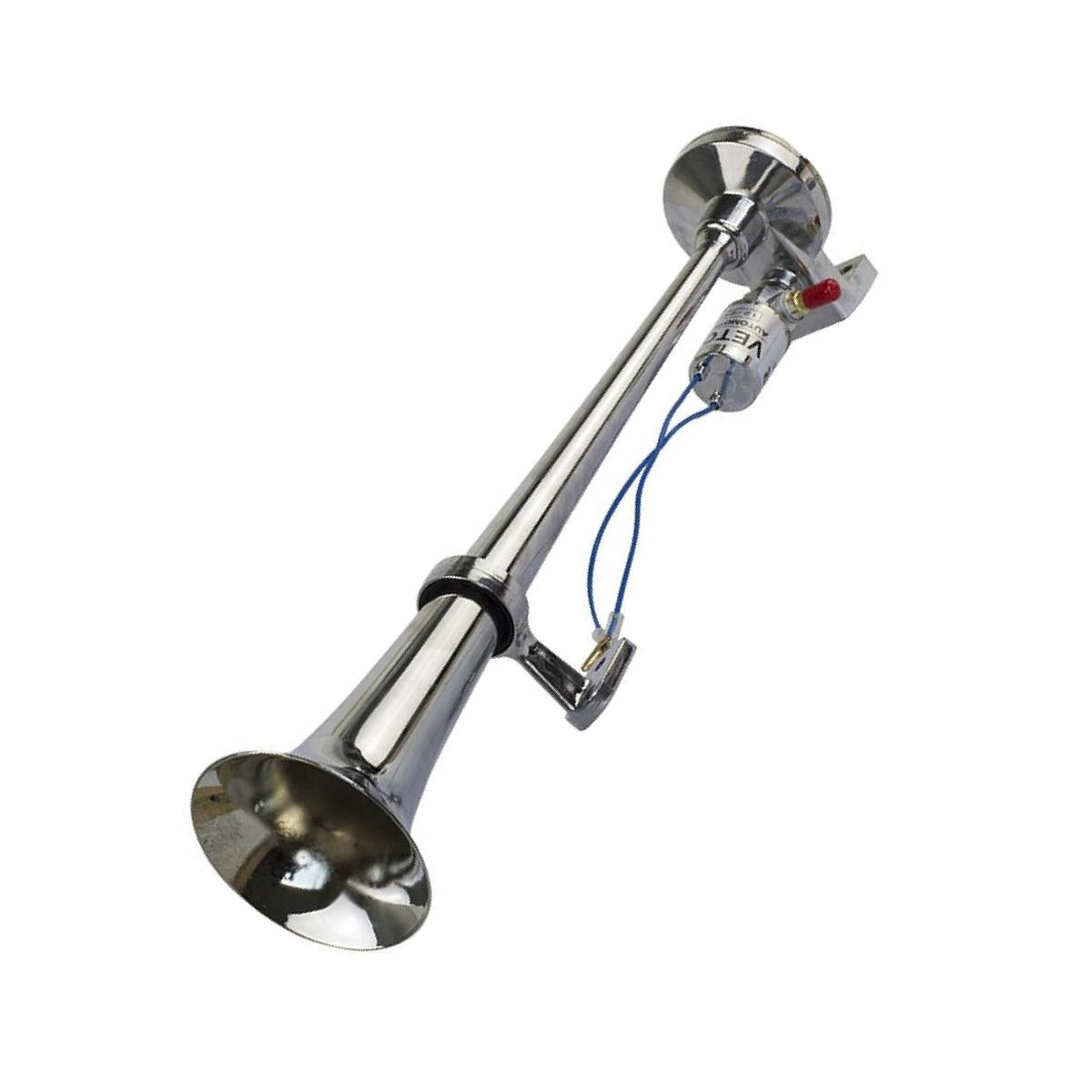 Buzina 1 Corneta Cromada 12V/24V - Vetor - Vt054 - (5)