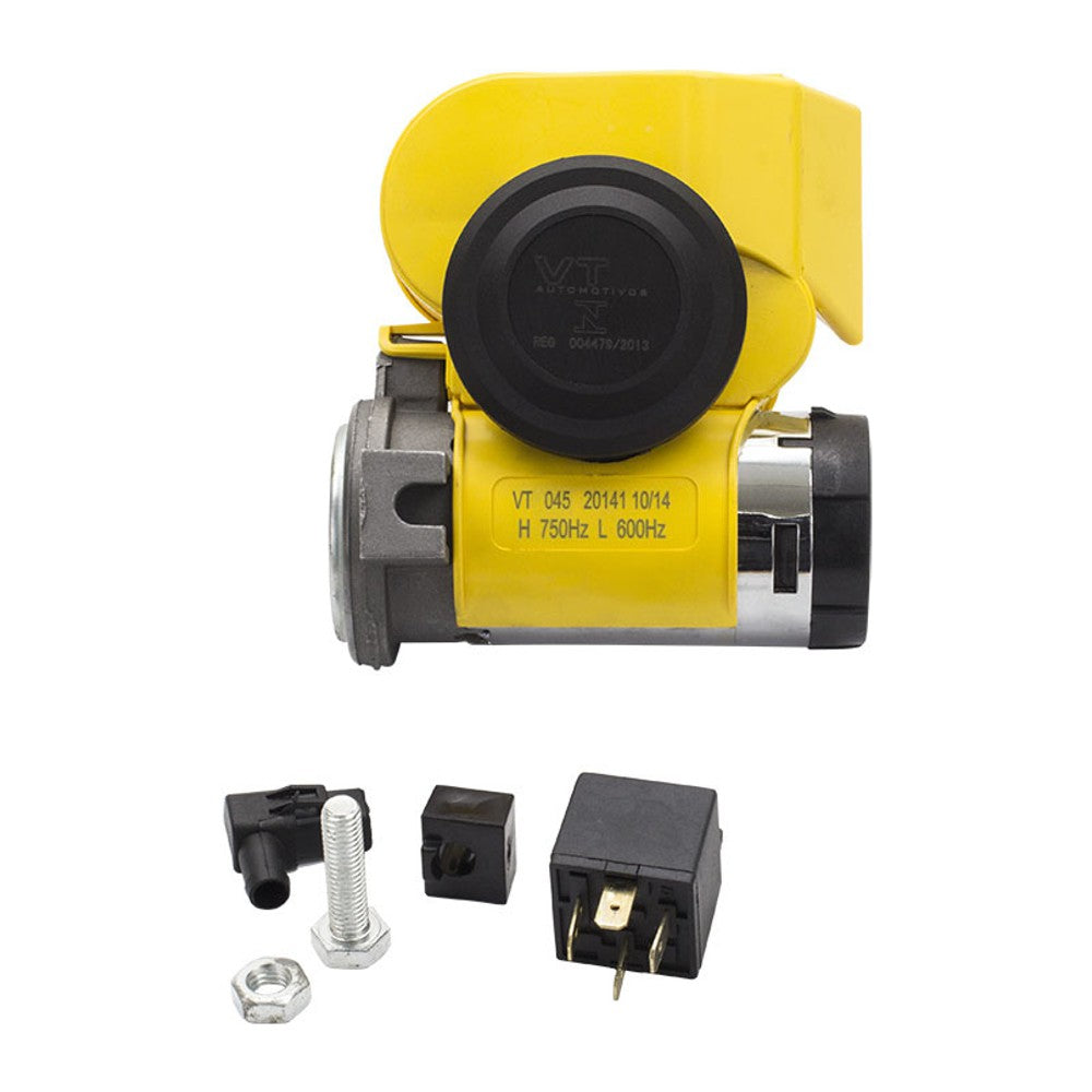 Buzina com 2 Cornetas Compactadas 12V para Volkswagen Gol - Vetor - Vt045 - (5)