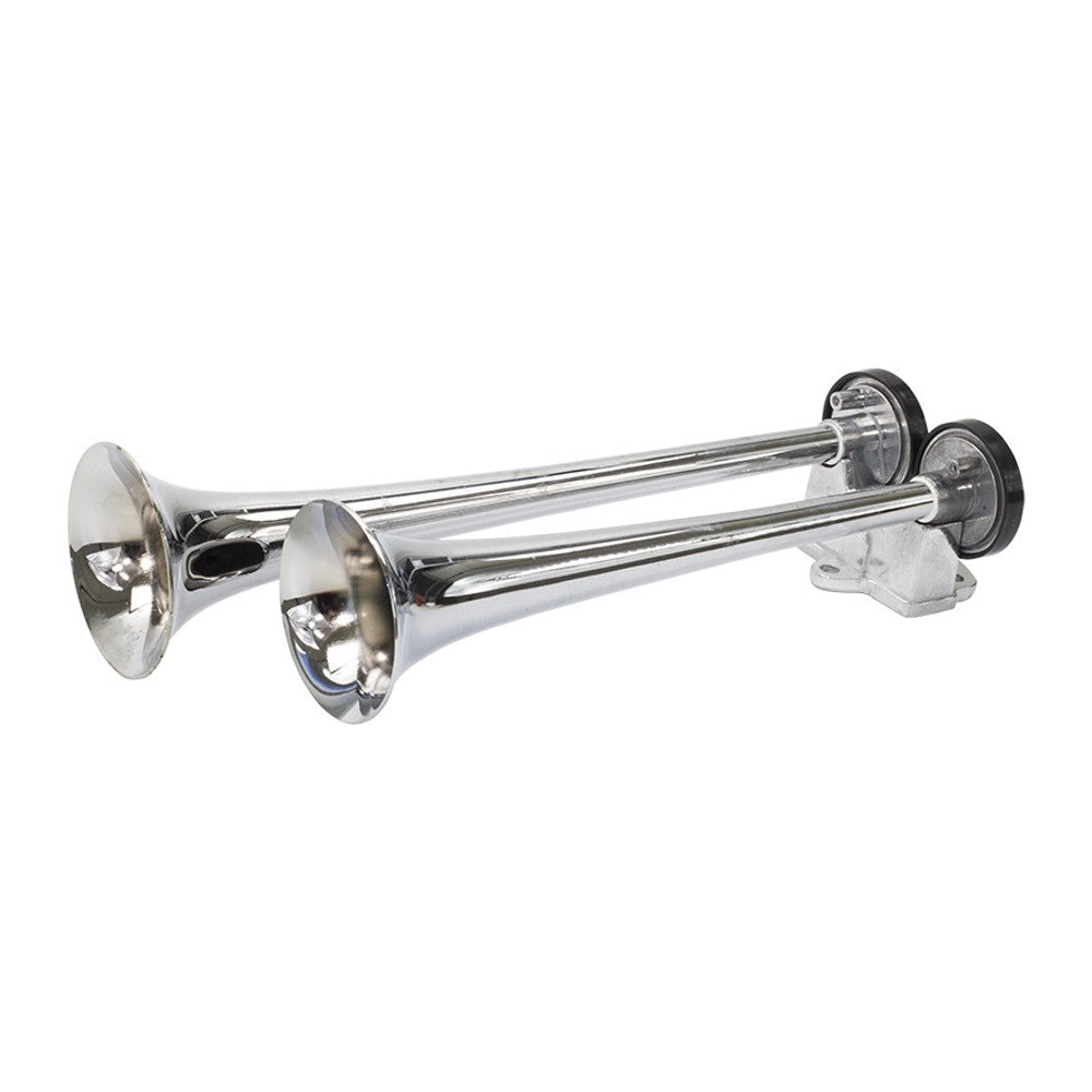 Buzina 2 Cornetas Cromada 12V - Vetor - Vt053 - (7)