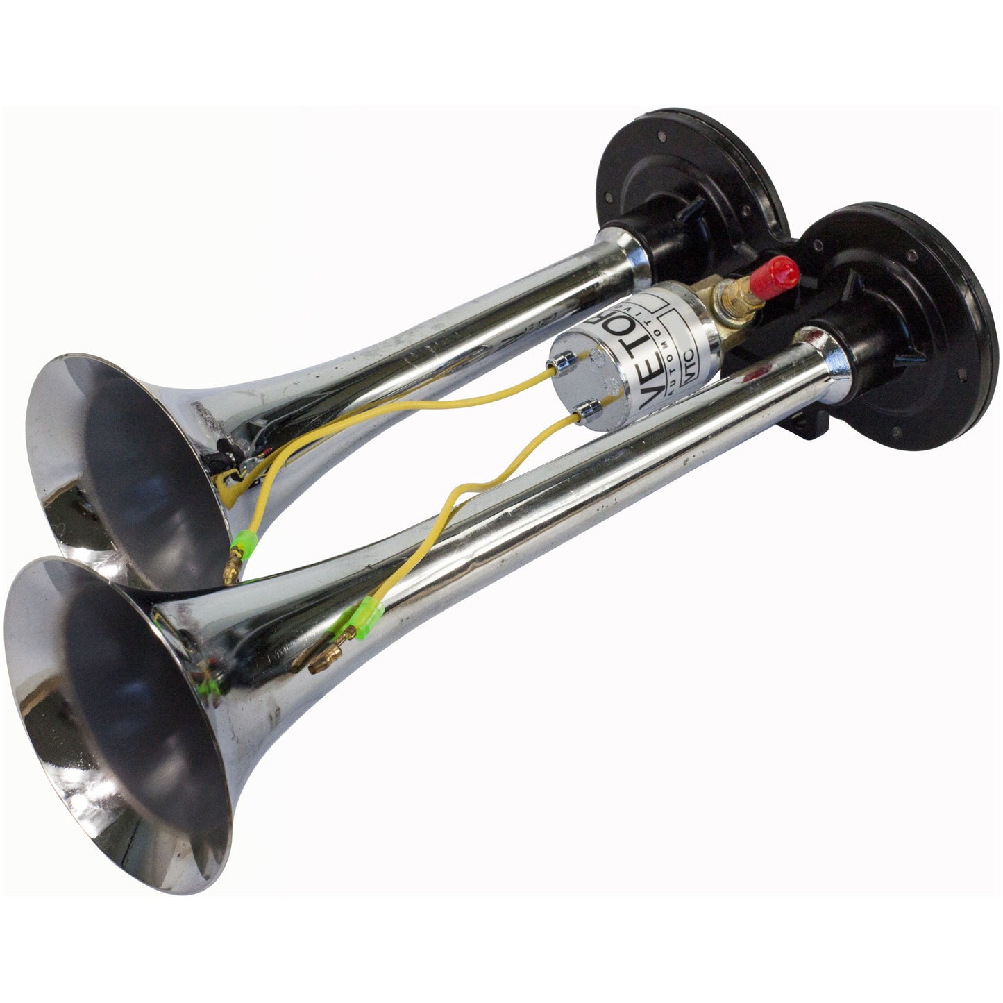 Buzina 2 Cornetas Cromada 24V - Vetor - Vt044 - (13)