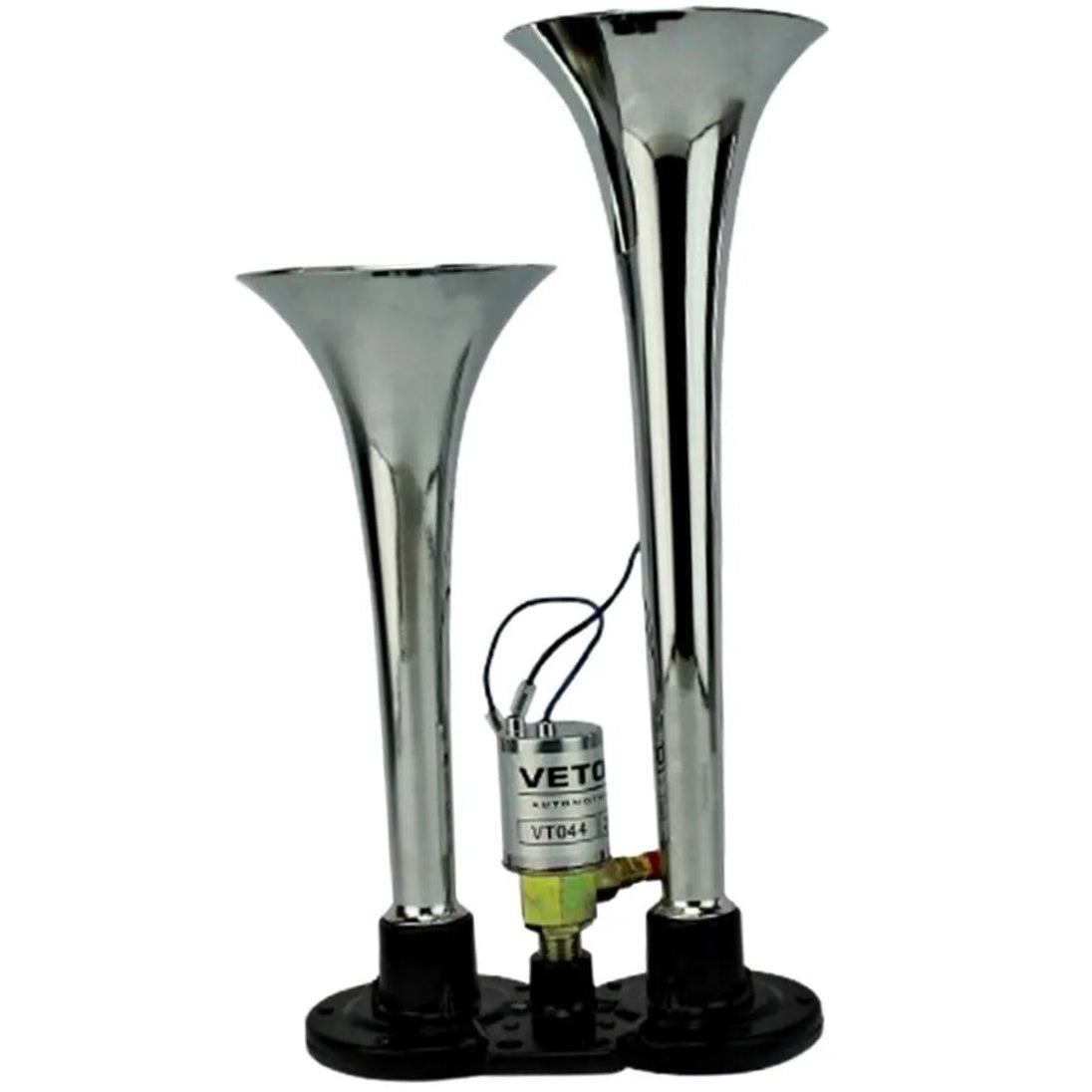 Buzina 2 Cornetas Cromada 24V - Vetor - Vt044 - (3)