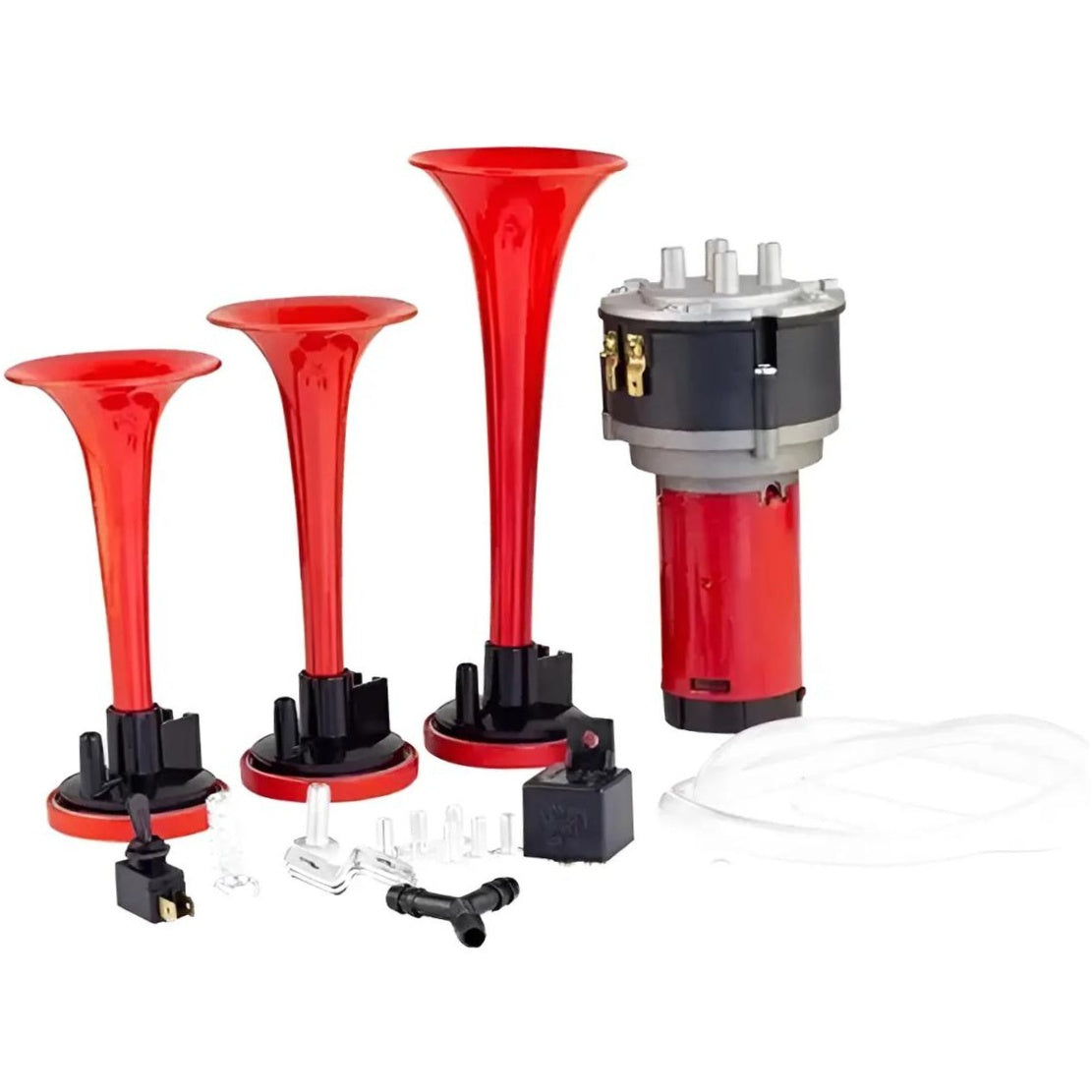 Buzina 3 Cornetas 12V - Vetor - Vt064 - (2)