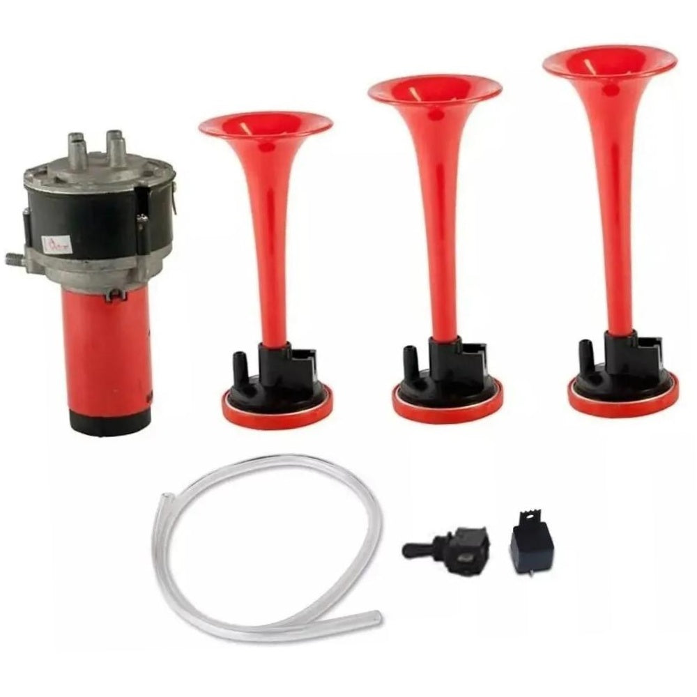 Buzina 3 Cornetas 12V - Vetor - Vt064 - (4)