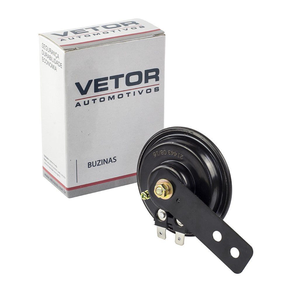 Buzina para Moto 72mm 12V - Vetor - Vt125 - (1)