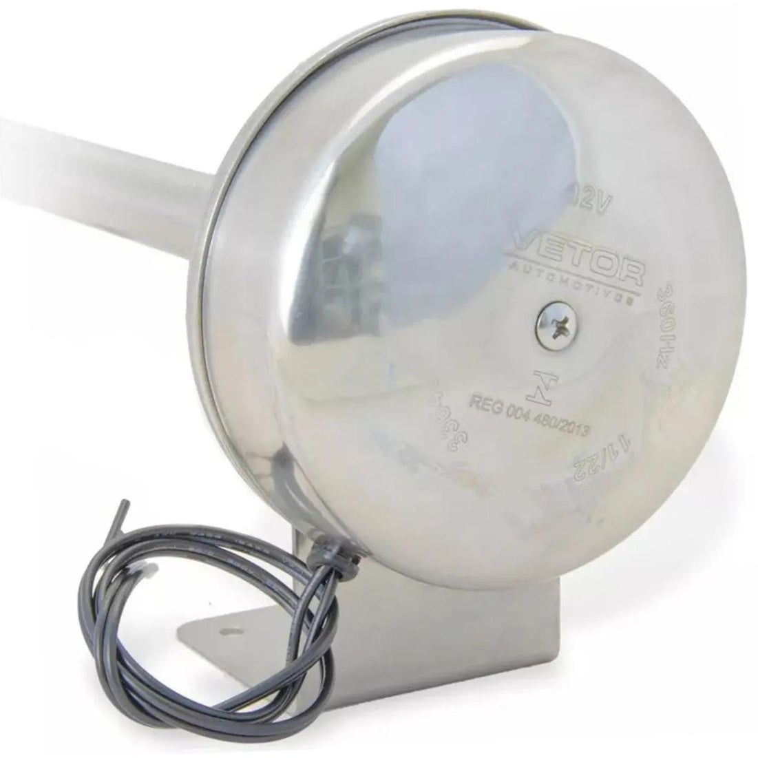 Buzina 1 Corneta Inox 12V - Vetor - Vt057 - (4)