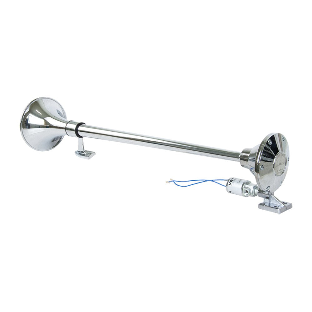 Buzina 1 Corneta Metal Cromada Bivolt 74cm - Vetor - Vt058 - (2)