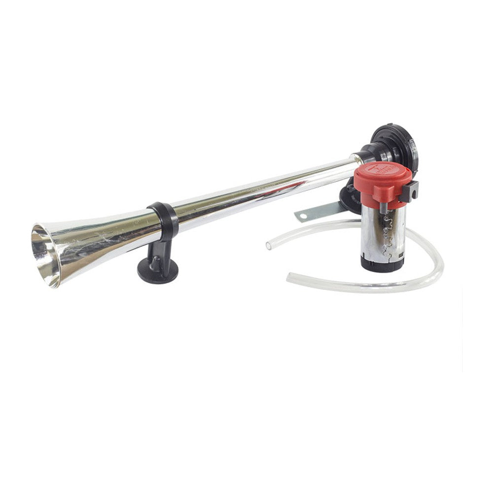 Buzina Grande para Carro Cromada 12V - Vetor - Vt301C - (5)