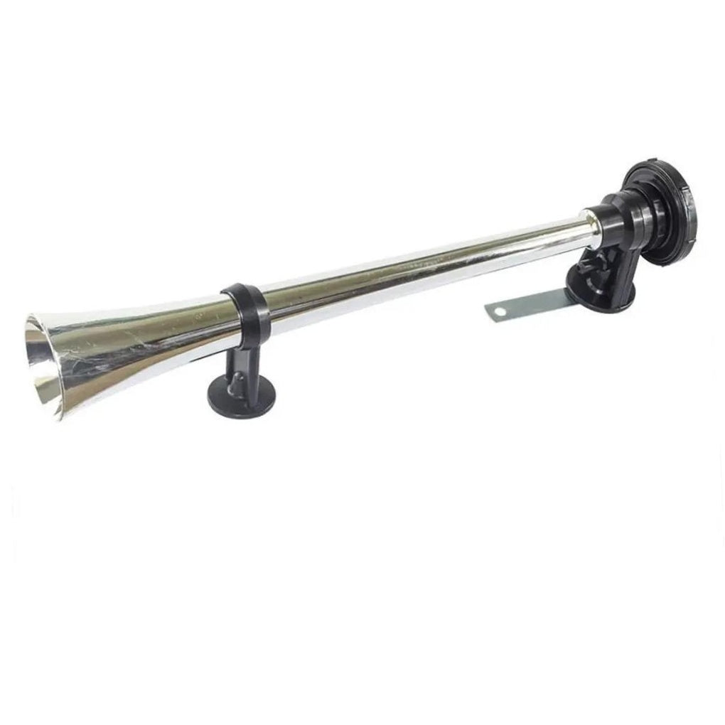 Buzina Grande para Carro Cromada 12V - Vetor - Vt301C - (3)