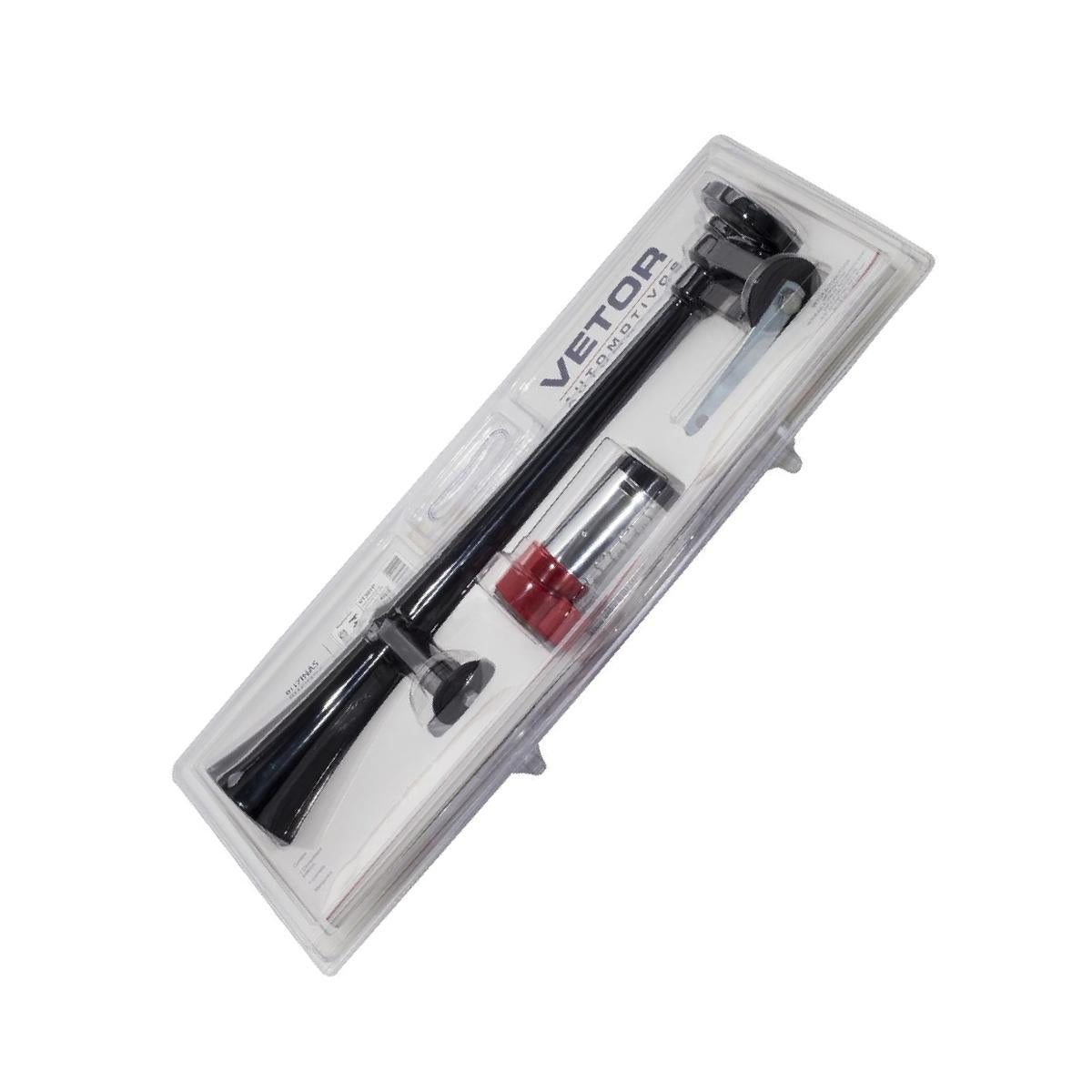 Buzina Grande para Carro Preta 12V - Vetor - Vt301P - (5)