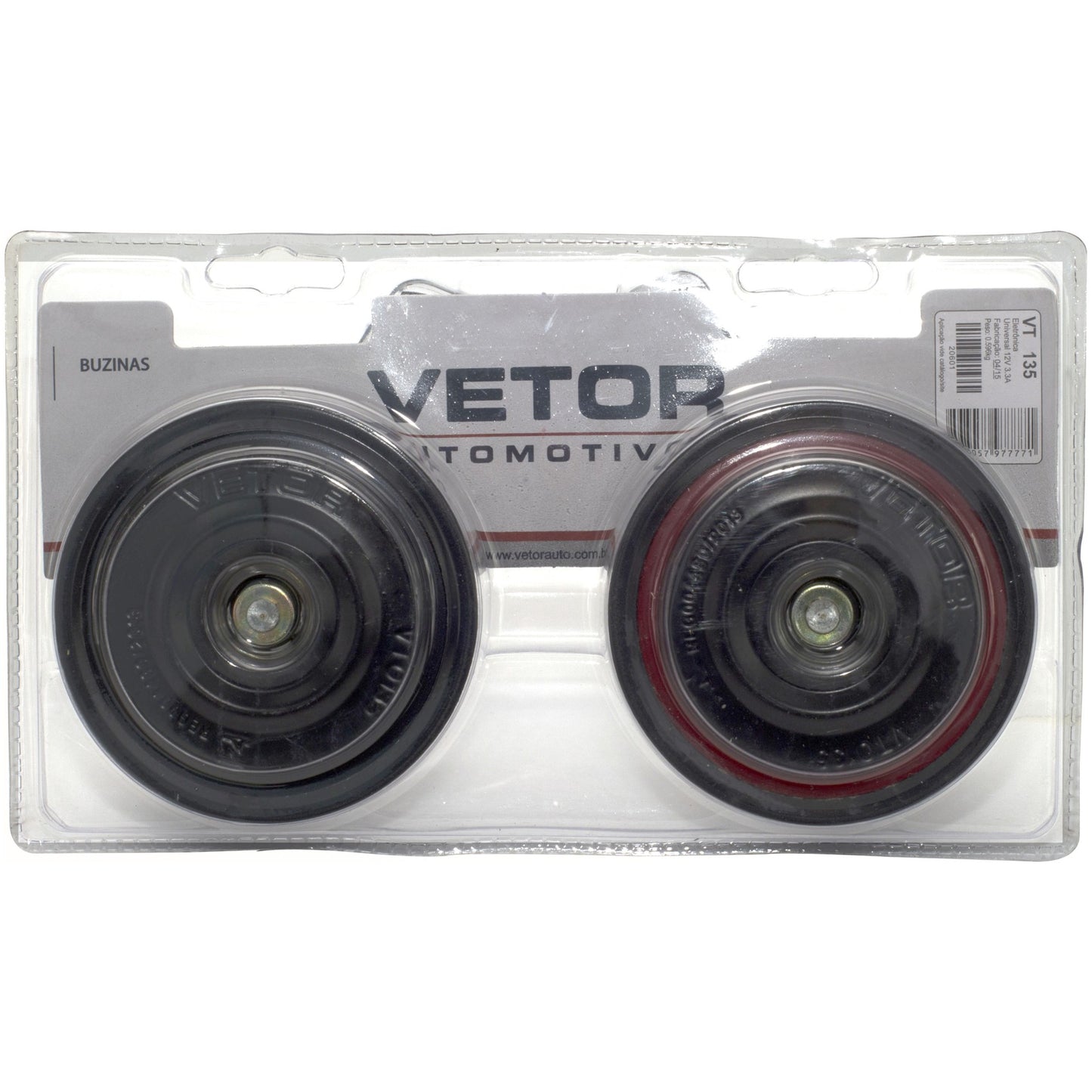 Buzina Paquerinha 92mm 12V - Vetor - Vt135 - (2)