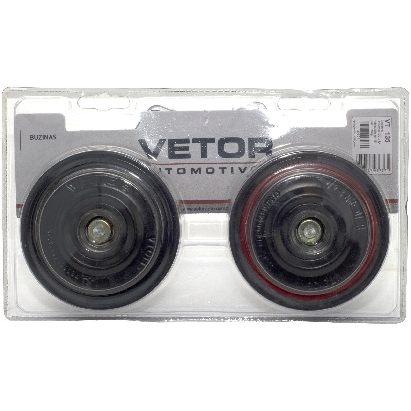 Buzina Paquerinha 92mm 12V - Vetor - Vt135 - (2)