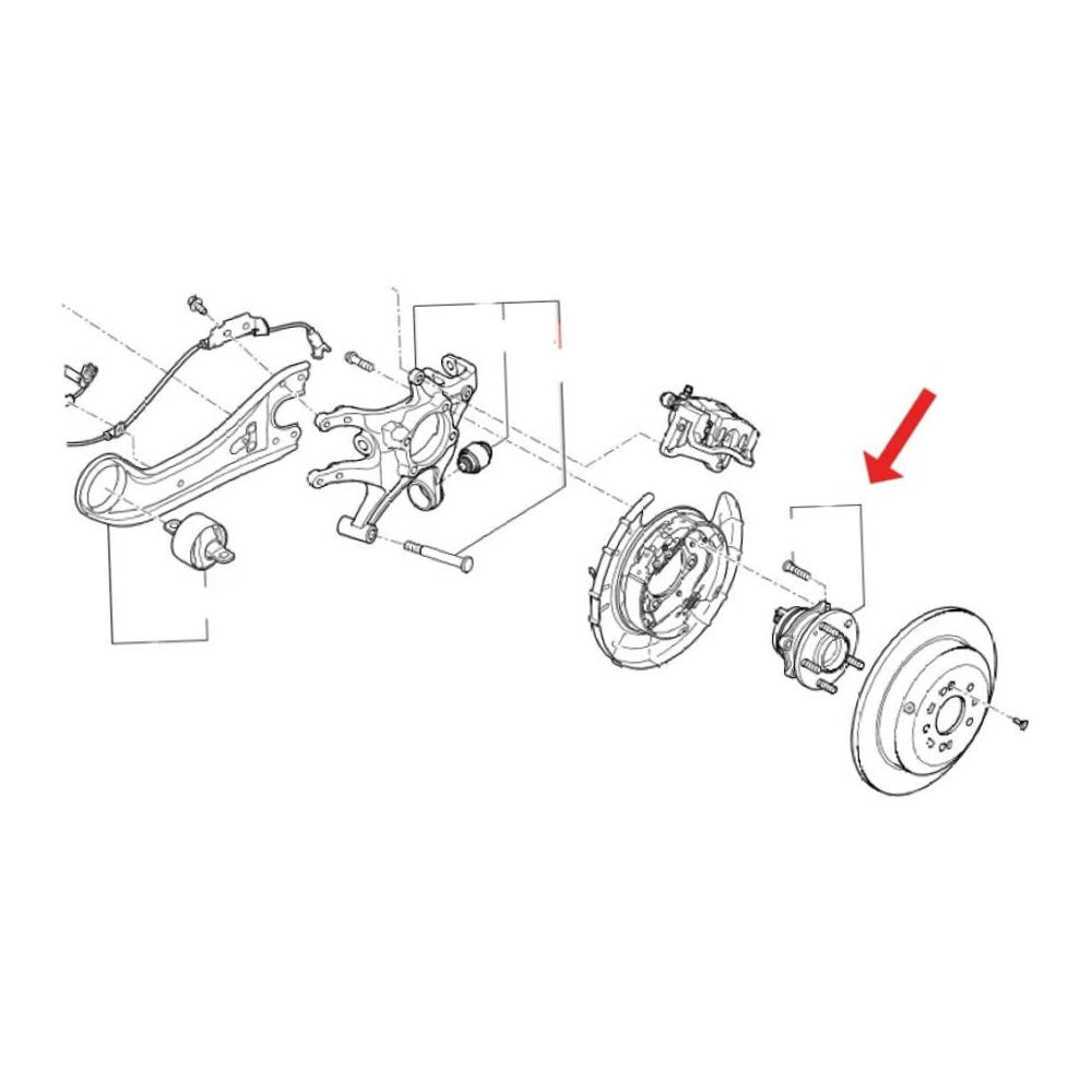 Cubo de Roda Traseiro para JAC T5 - Vetor - B0256 - (6)