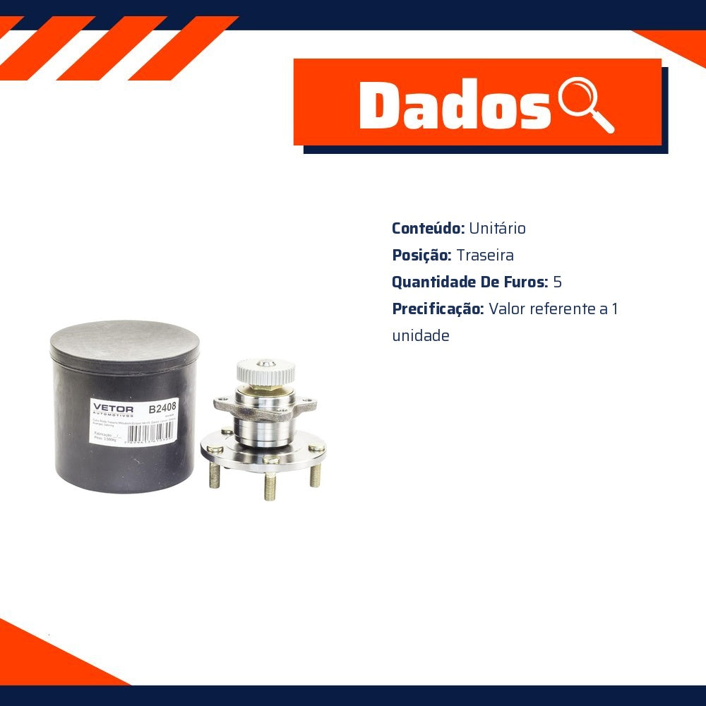 Cubo de Roda Traseiro - Vetor - B2408 - (7)