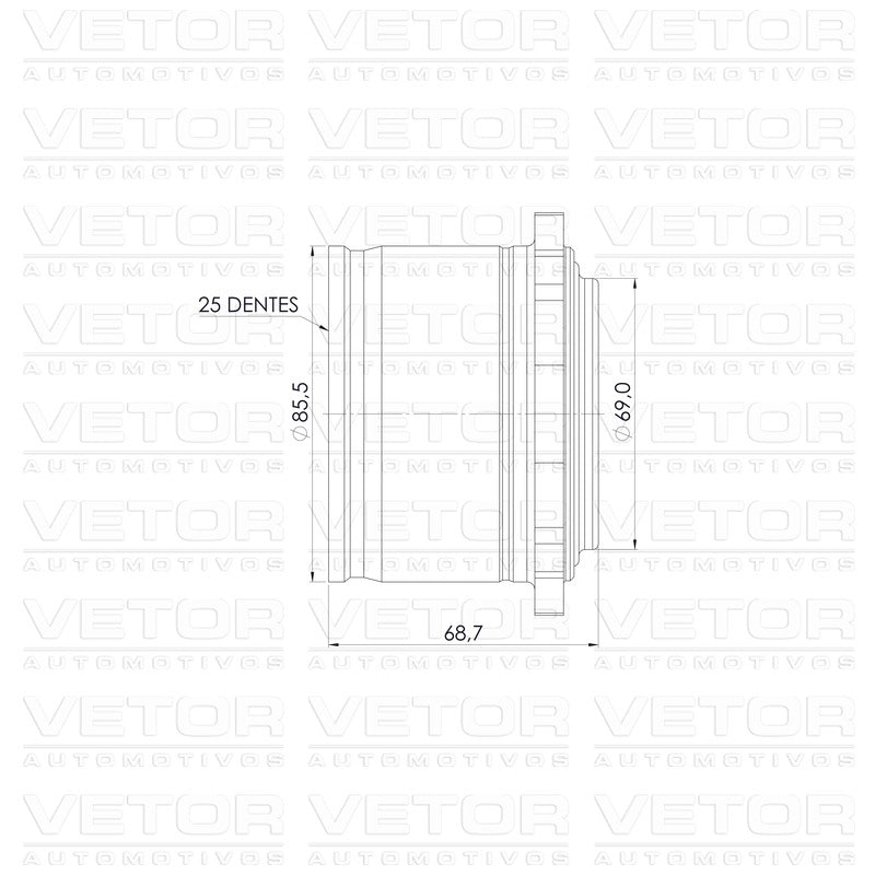 Junta Deslizante Direita - Vetor - Vt5507 - (5)