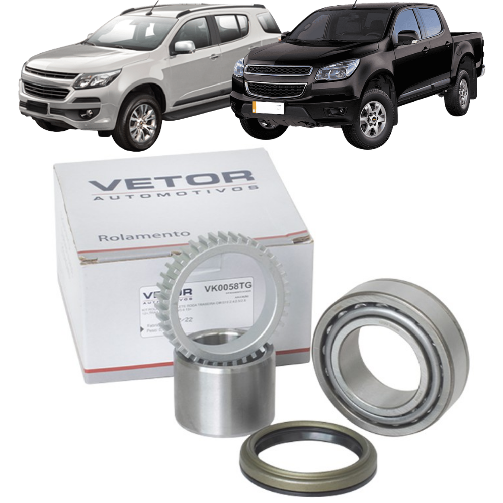 Kit de Rolamento da Roda Traseira para Chevrolet S10 e Trailblazer - Vetor - Vk0058Tg - (1)