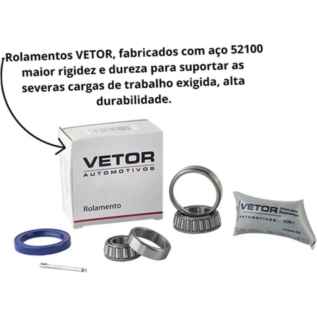Kit Rolamento Direito ou Esquerdo Roda Traseira - Vetor - Vk0004Tv - (5)