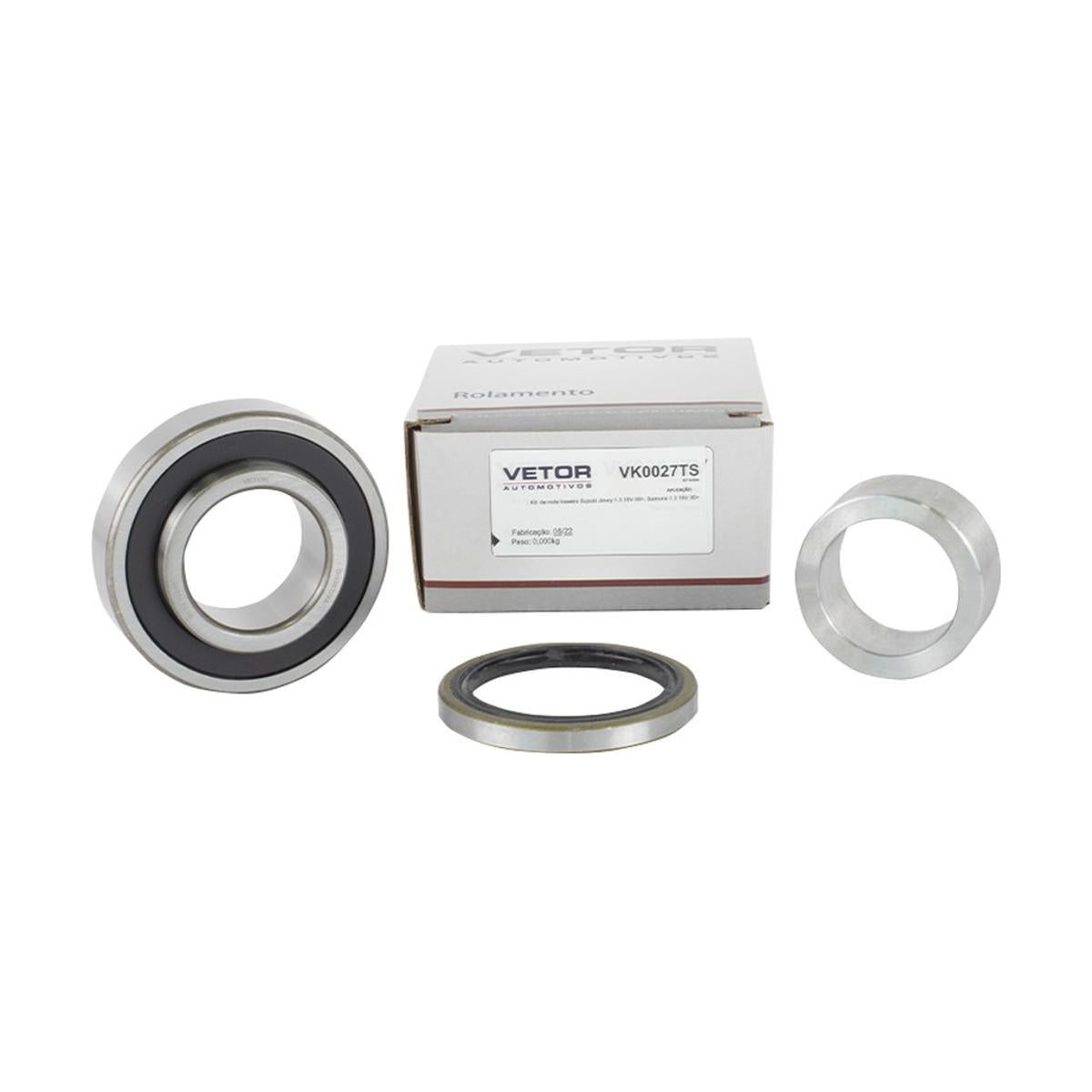 Kit Rolamento Direito ou Esquerdo Roda Traseira - Vetor - Vk0027Ts - (4)