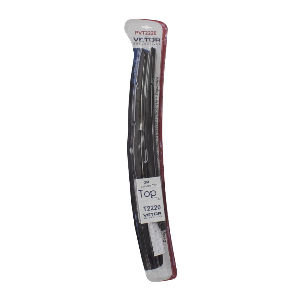 Par Palheta Dianteira Específica Híbrida 22" e 20" para Chevrolet Camaro - Vetor - Pvt2220 - (2)