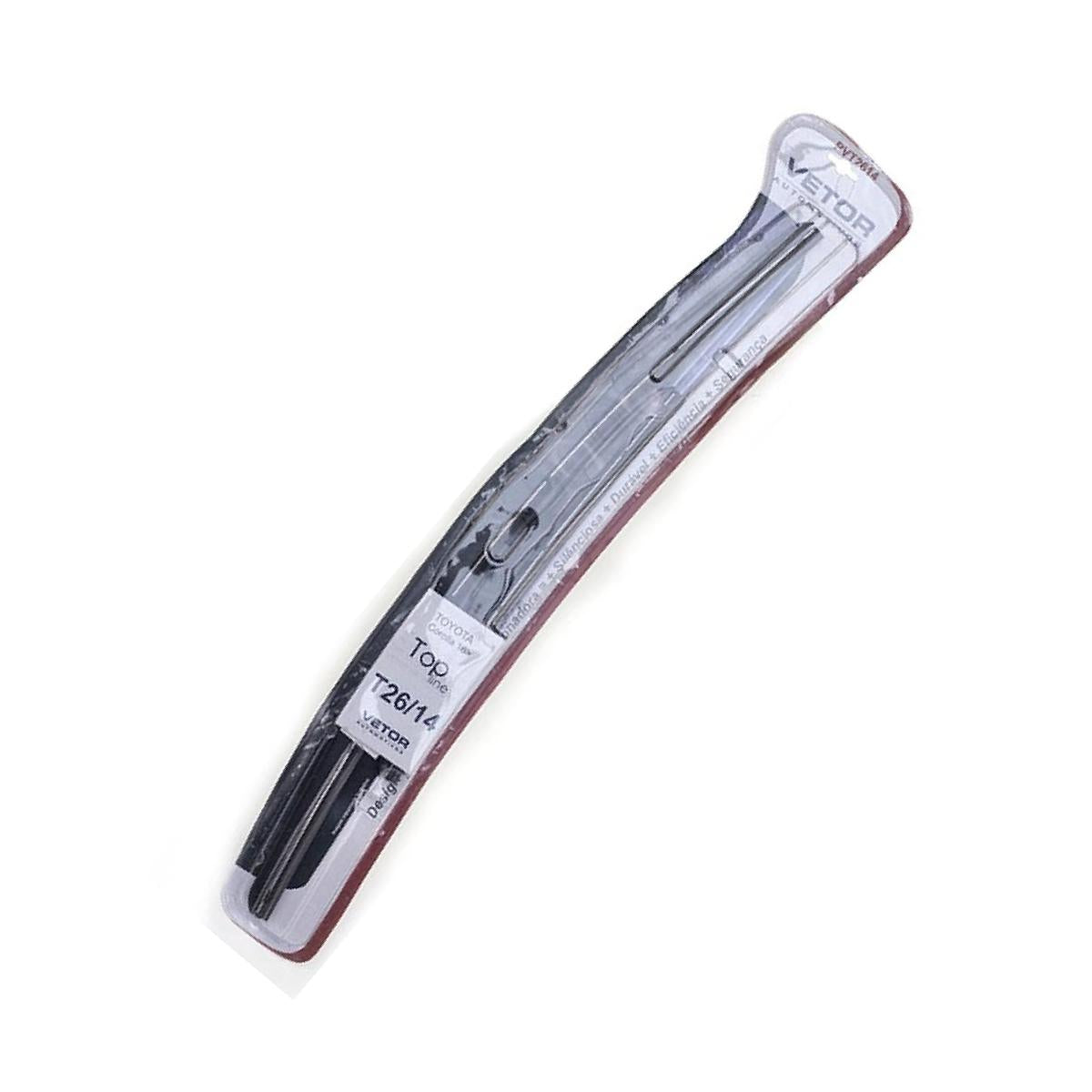 Par Palheta Dianteira Específica Híbrida 26" e 14" para Honda FIT e Toyota Corolla - Vetor - Pvt2614 - (2)