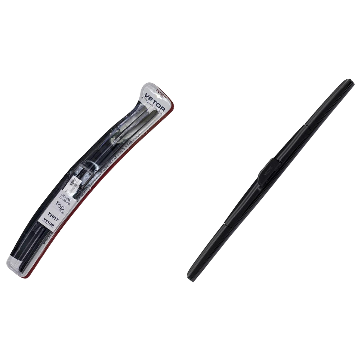 Par Palheta Dianteira Específica Híbrida 26" e 17" para Honda CR-V - Vetor - Pvt2617 - (1)