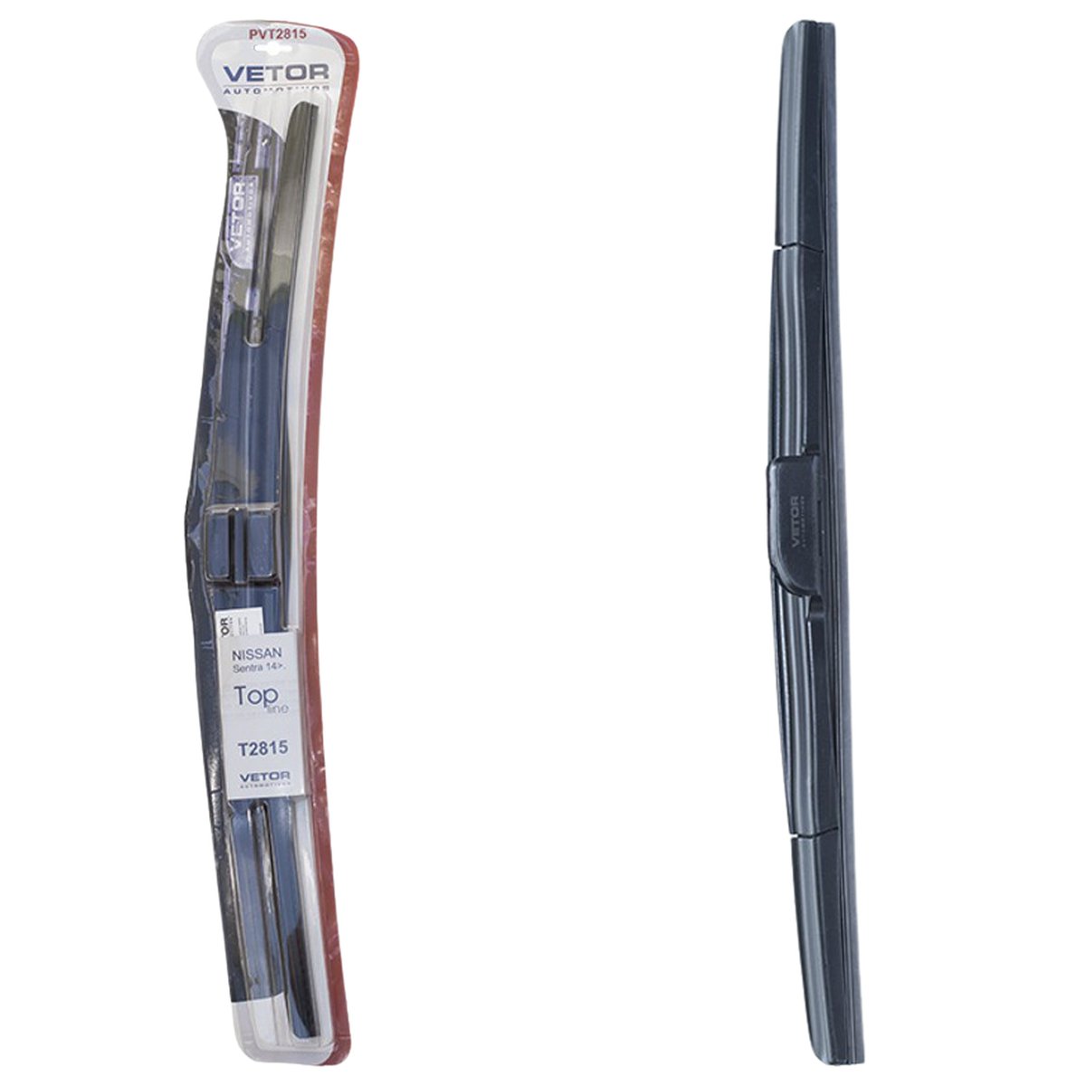 Par Palheta Dianteira Específica Híbrida 28" e 15" para Nissan Sentra - Vetor - Pvt2815 - (1)