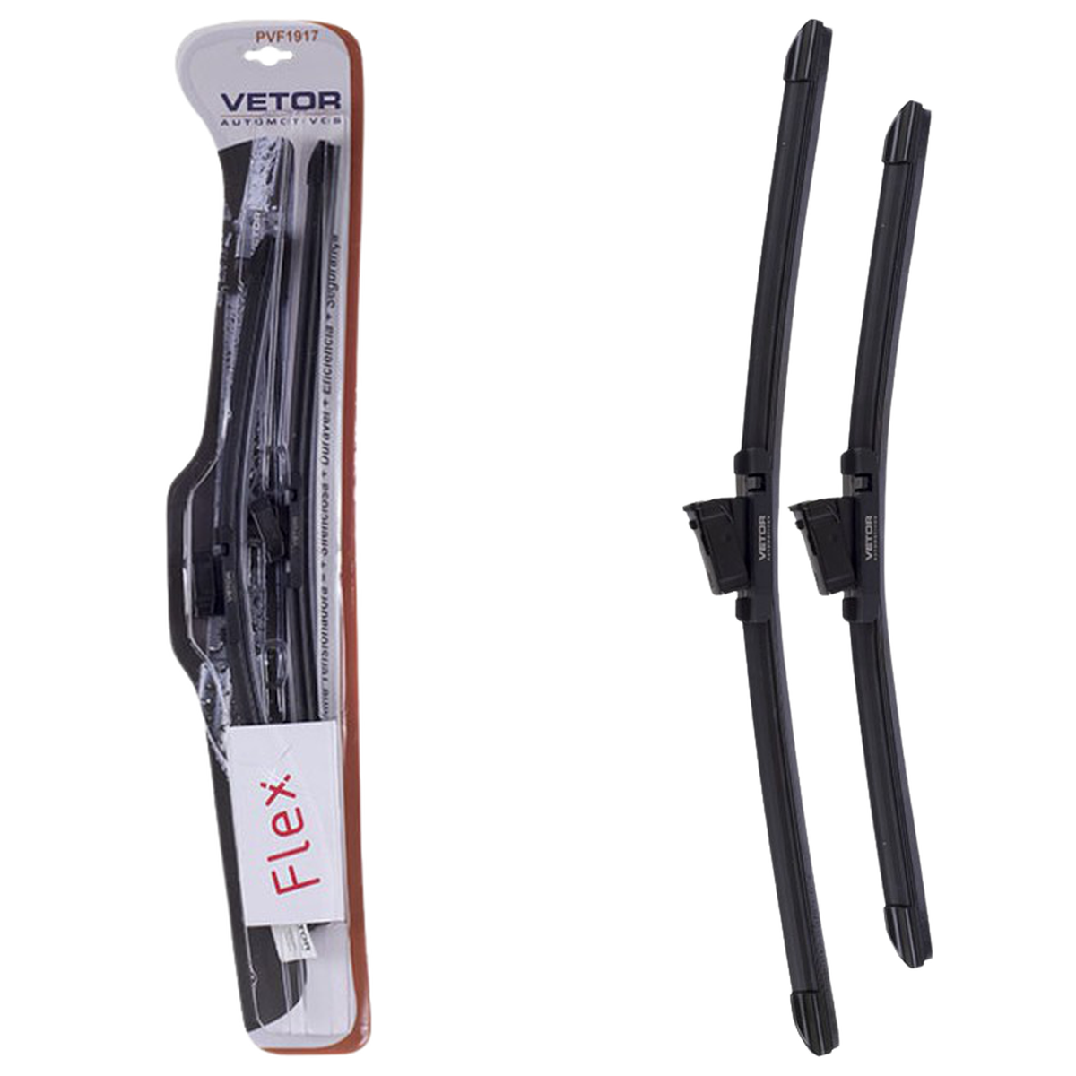 Par Palheta Flex Específica Dianteira 19" e 17" para Ford Ka - Vetor - Pvf1917 - (1)