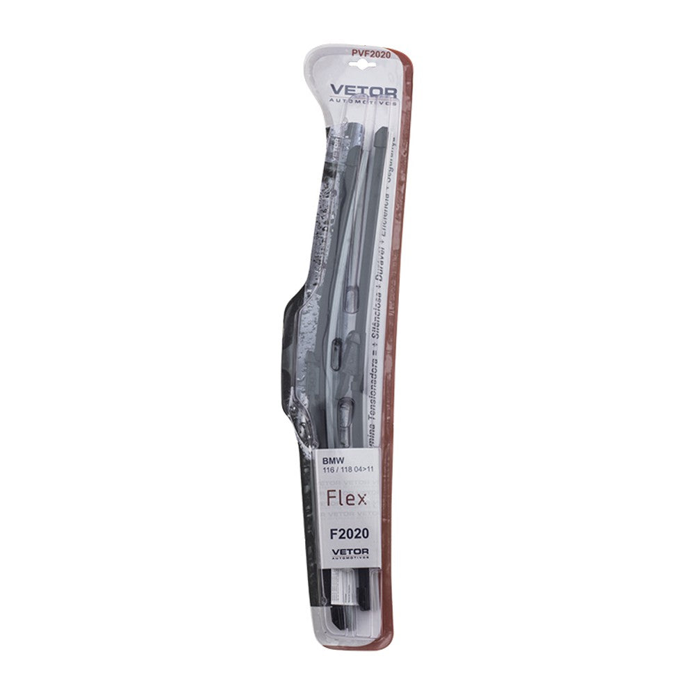 Par Palheta Flex Específica Dianteira 20" e 20" para BMW 118i - Vetor - Pvf2020 - (2)