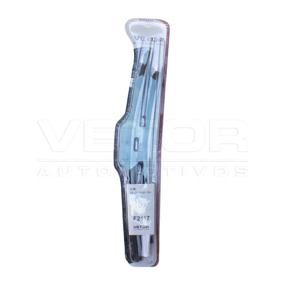 Par Palheta Flex Específica Dianteira 21" e 17" para Chevrolet Montana - Vetor - Pvf2117 - (4)