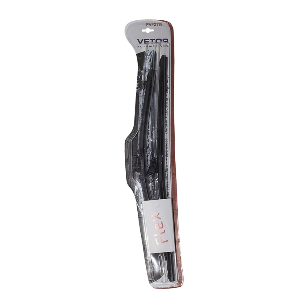 Par Palheta Flex Específica Dianteira 21" e 18" para Chevrolet Agile e Montana - Vetor - Pvf2118 - (2)